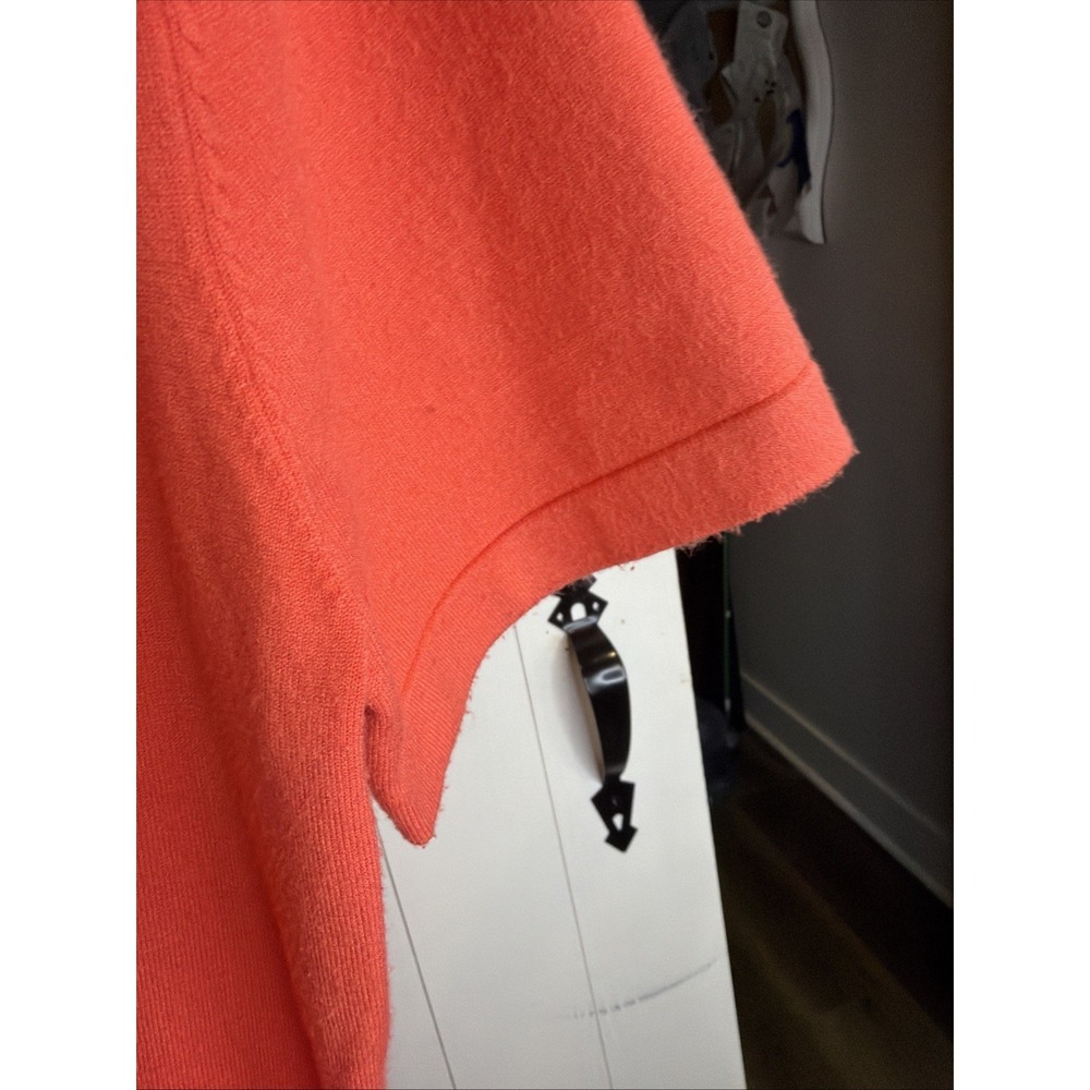 Derek Lam 10 Crosby Raylen Twist Short Sleeve Orange Sweater Dress Size Medium - Picture 3 of 10
